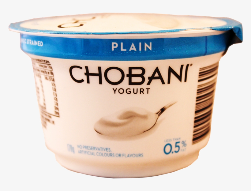 Picture Of Chobani Yogurt Plain 170g - Chobani No Fat Black Cherry Yoghurt 170g, transparent png