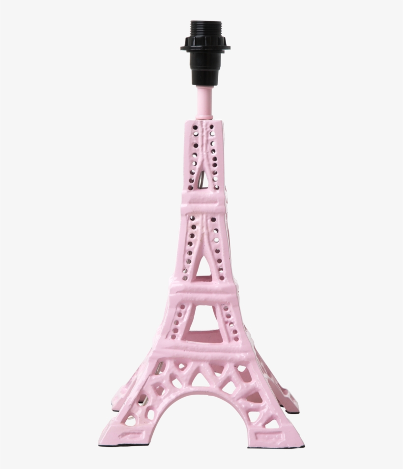 Small Metal Eiffel Tower Table Lamp Base In Soft Pink - Eiffel Tower, transparent png