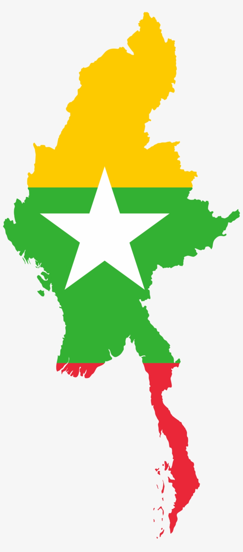 This Free Icons Png Design Of Myanmar Map Flag, transparent png