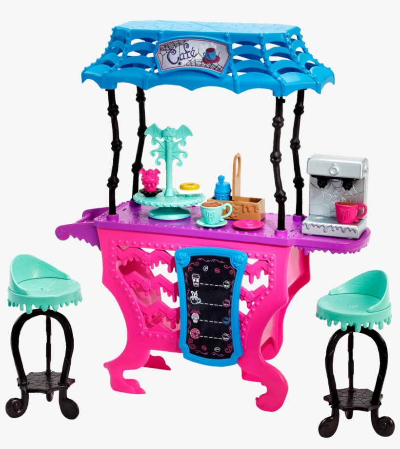 Fright Coast Coffee Playset - Monster High Playset Boneca, transparent png