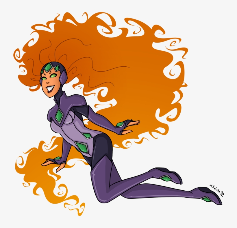 Female Stars Of Comics - Starfire Modest, transparent png