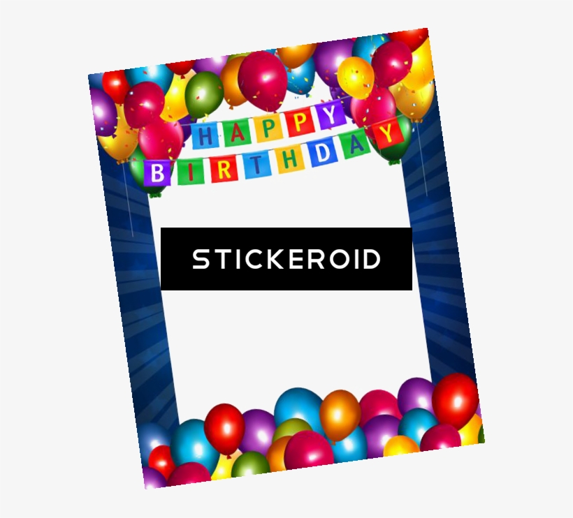 Birthday Collage Frame, transparent png