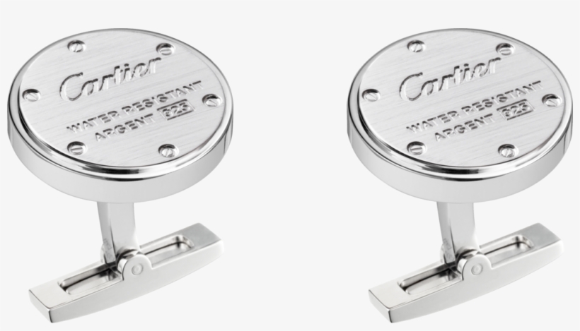 Water Resistant Decor Cufflinkssterling Silver, Palladium - Cartier Water Resistant Cufflinks, transparent png