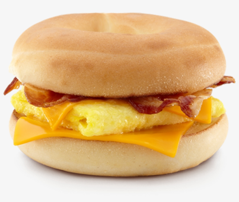Breakfast - Bacon Egg Cheese Bagel, transparent png