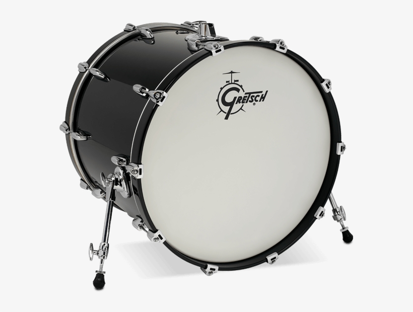 18x22” Bass Drum Piano Black - Gretsch Renown Silver Oyster Pearl 24 Kit, transparent png