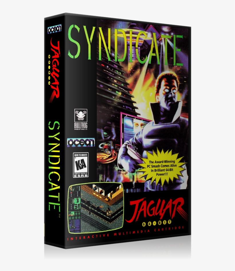 Atari Jaguar Syndicate Replacement Game Case Or Cover - Syndicate (atari Jaguar) Near Mint/xlnt & Complete, transparent png