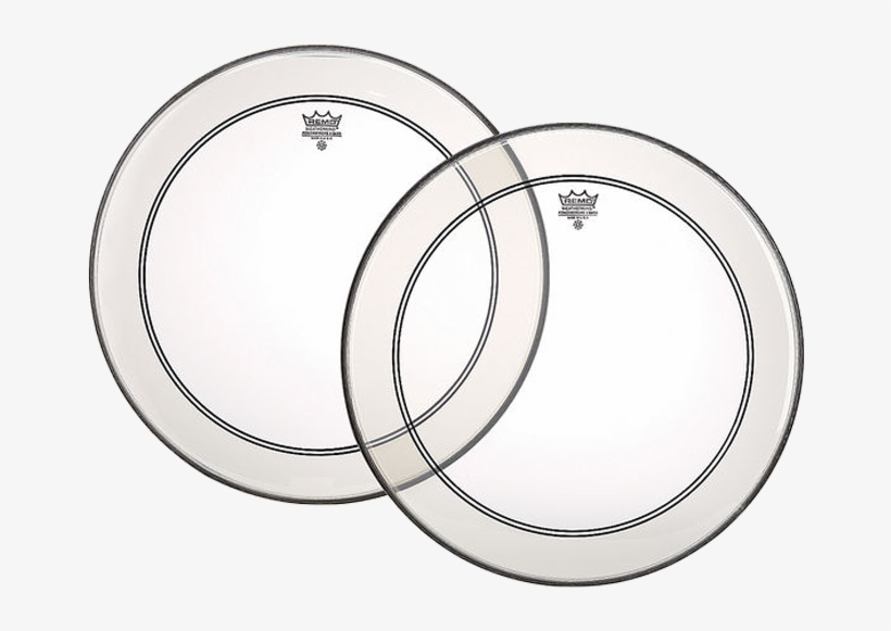 Remo P31320c2 Powerstroke 3 20\" Clear Bass Drum Head - Remo 18" Powerstroke 3 Clear, transparent png