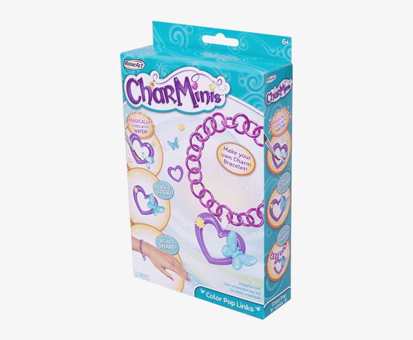 Charminis™ Color Pop Bracelet Pack - Roseart Charminis? Bracelet Pack - Metallic, transparent png