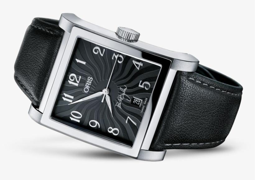Oris Bob Dylan Limited Edition - Oris Artix Date Steel Black Dial Automatic Men's Strap, transparent png
