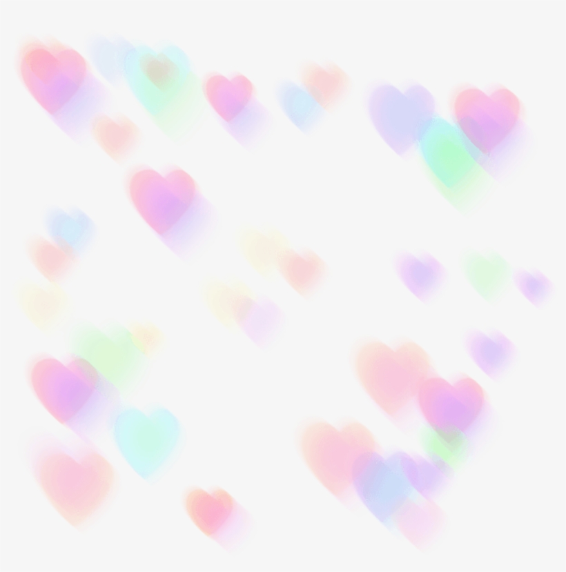 Pastel Hearts Png, transparent png