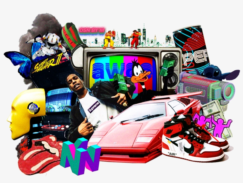 4 The Youth Digital Collage - Fashion Sneakers Off-white X Air Jordan 1 Retro High, transparent png