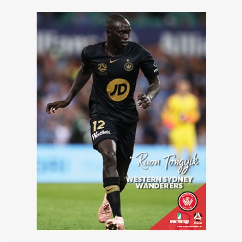 Ruon Tongyik Western Sydney Wanderers Poster - Western Sydney Wanderers Fc, transparent png