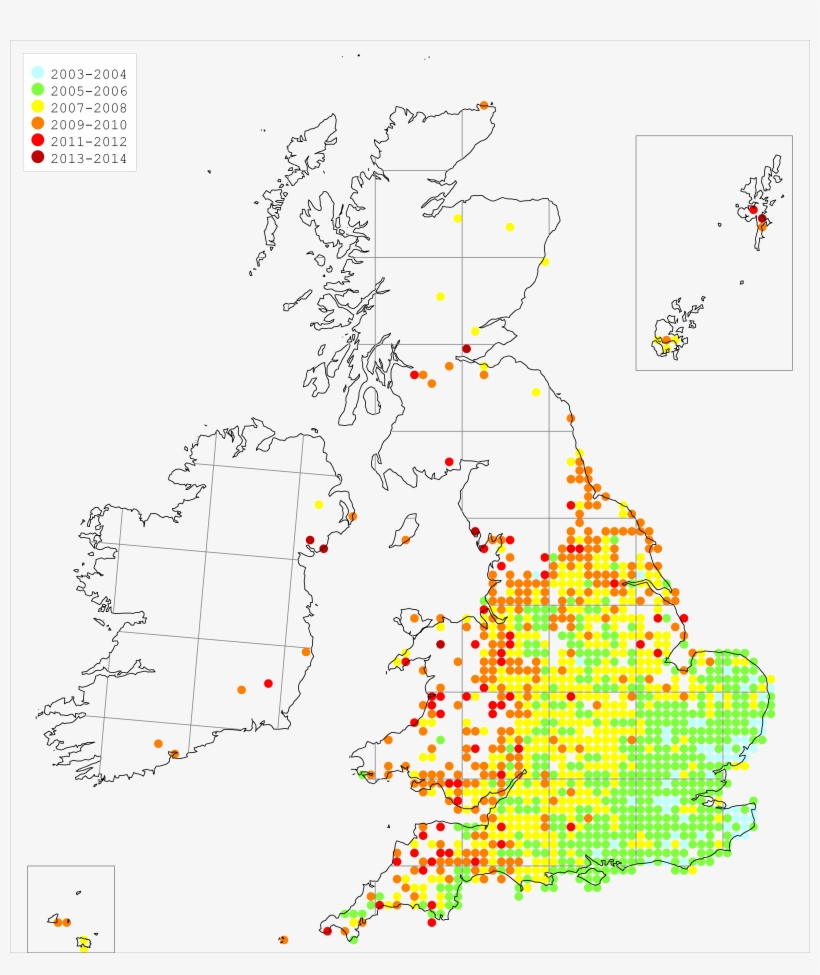 Distribution Of Harlequin Ladybird Feb 2015 © Ceh, transparent png