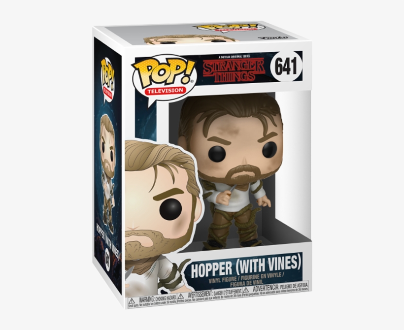 Hopper With Vines Pop Vinyl Figure - Funko Pop Stranger Things, transparent png