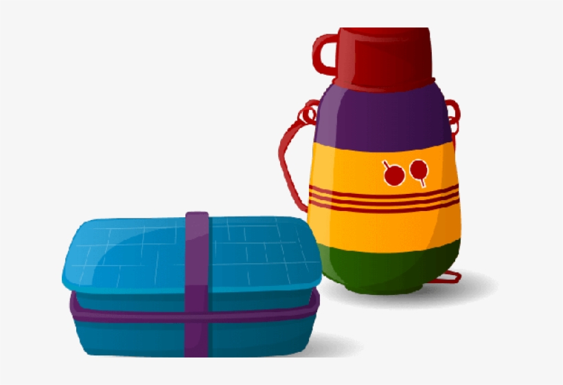 School Water Bottle Vector Png, transparent png
