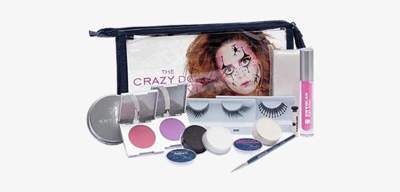 Kryolan The Crazy Doll Makeup Kit 3009/03, transparent png