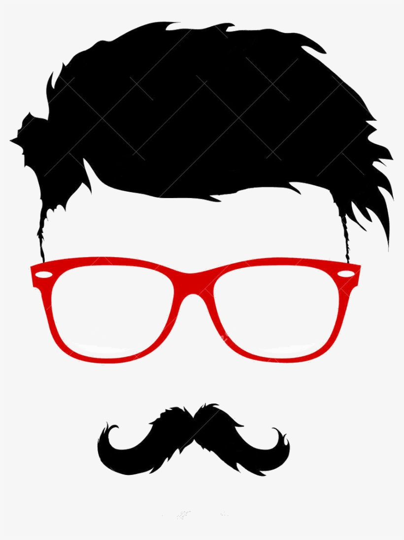 Hairstyle Vector Bun Graphics Moustache Beard - Beard And Moustache Clipart, transparent png