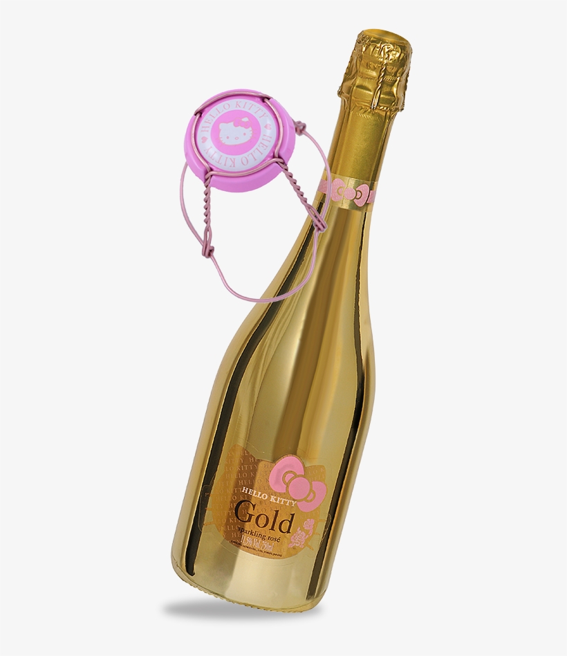 Hello Kitty Gold - Hello Kitty Gold Sparkling Rose, transparent png