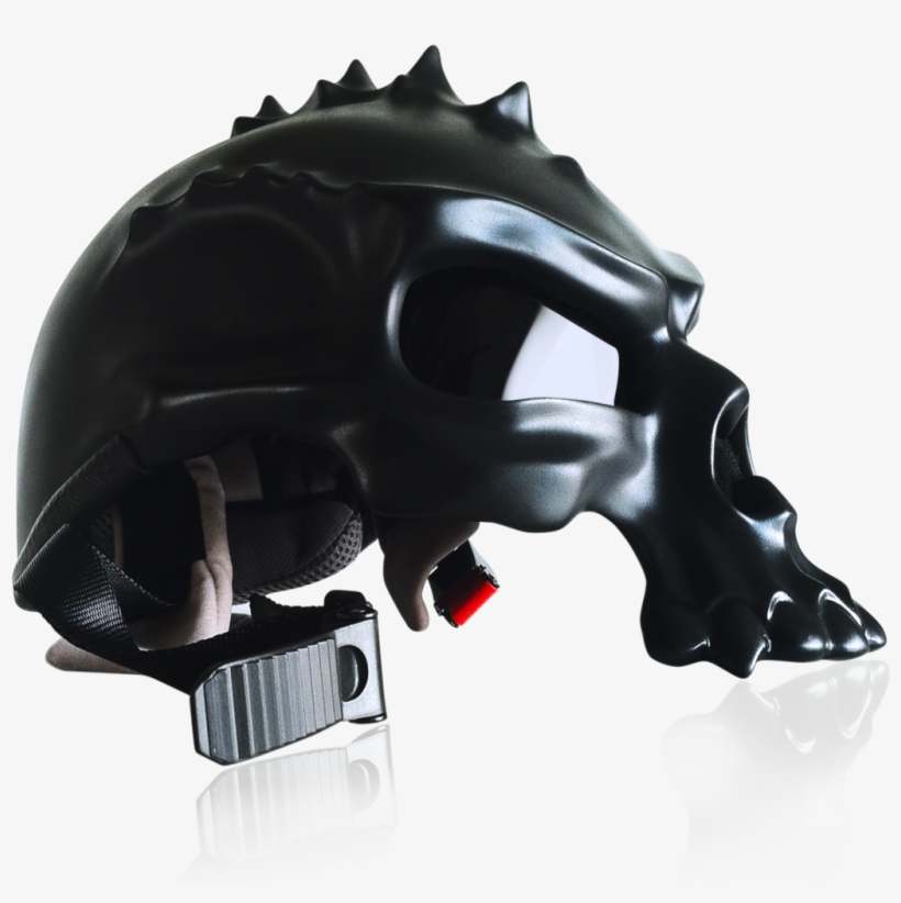 Skull Crazy Helmets - Motorcycle, transparent png