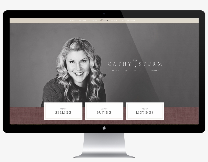 Cathy Sturm Homes Desktop Website Design, transparent png