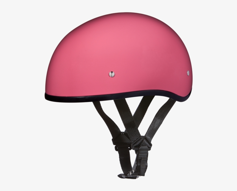 Hi Gloss Pink Motorcycle Helmets - Daytona Helmets Slim Line Skull Cap D.o.t. Approved, transparent png