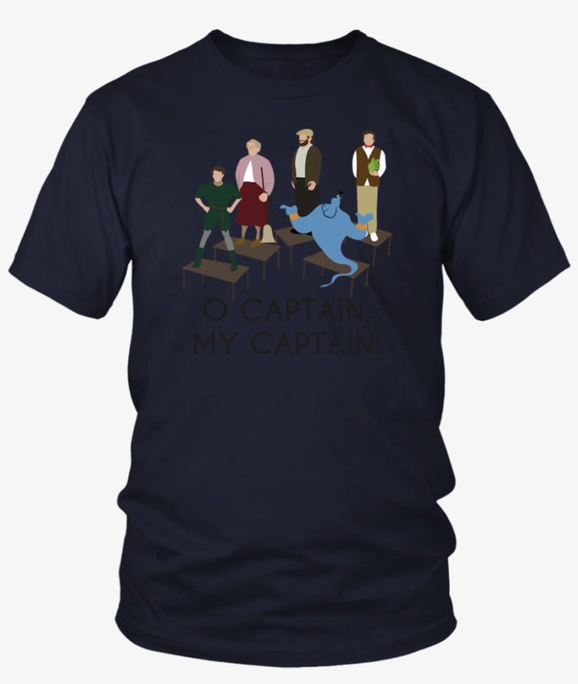 Robin Williams Tribute Oh Captain My Captain T-shirt - Larry Bernandez T Shirt, transparent png