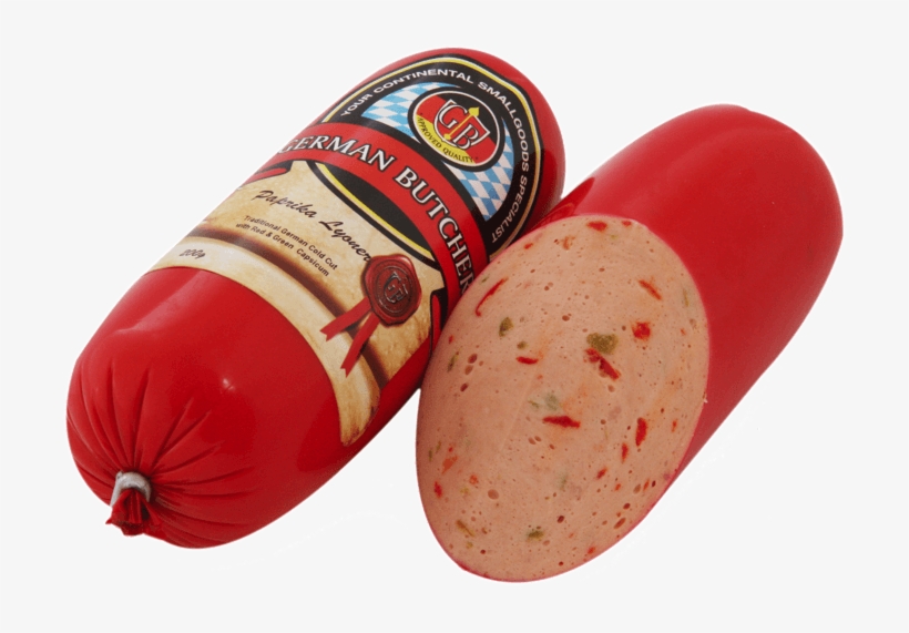Paprika Lyoner Product Image - Cervelat, transparent png