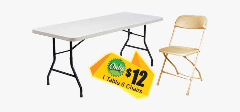 Tables And Chairs - National Public Seating Lightweight Plastic Folding, transparent png