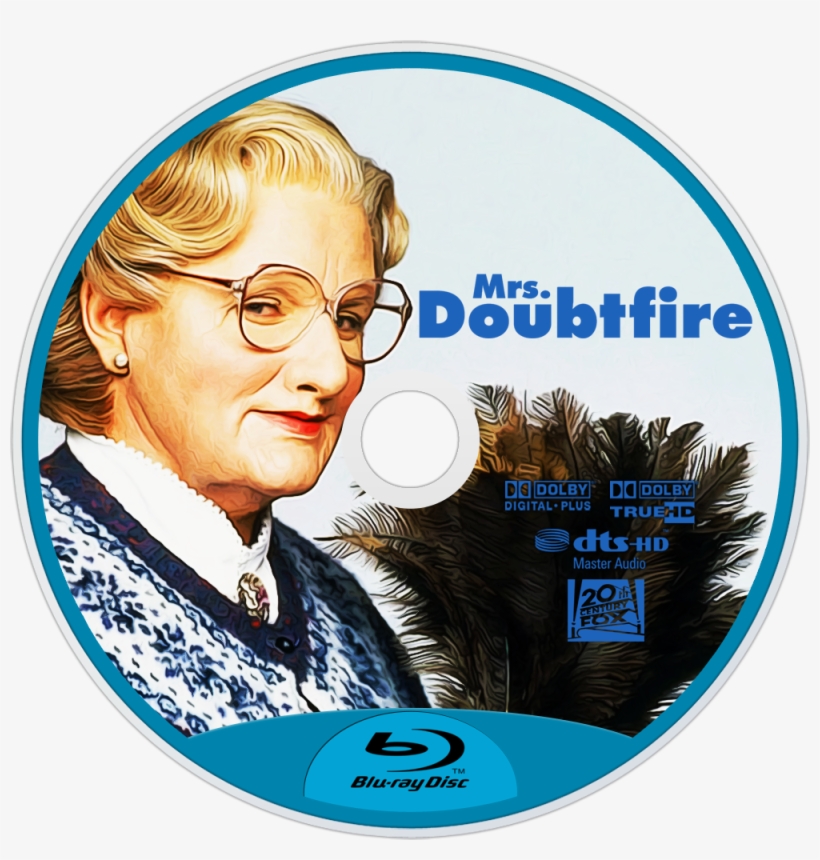 Doubtfire Blu-ray Dvd Label Robin Williams, Feature - Robin Williams Mrs Doubtfire, transparent png
