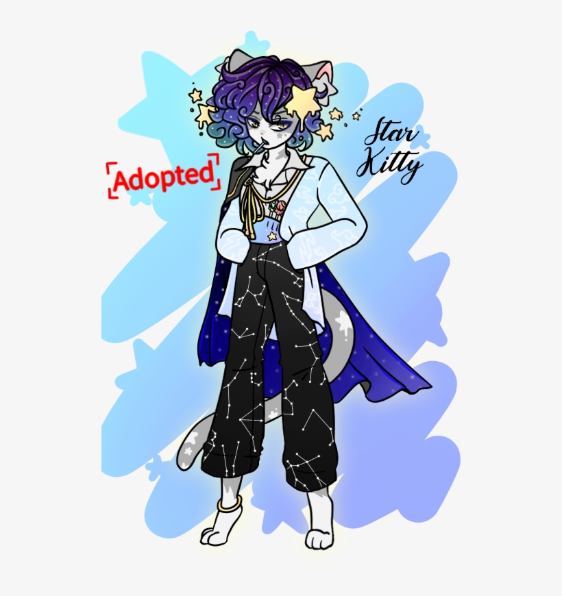 Night Sky Themed Free Adoptables, Get 'em If Ya Want~ - Cartoon, transparent png