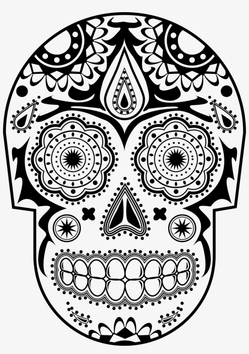 Graphic T-shirts/ Tees Tagged "sugar Skull Tee" Youniversal - Calavera, transparent png