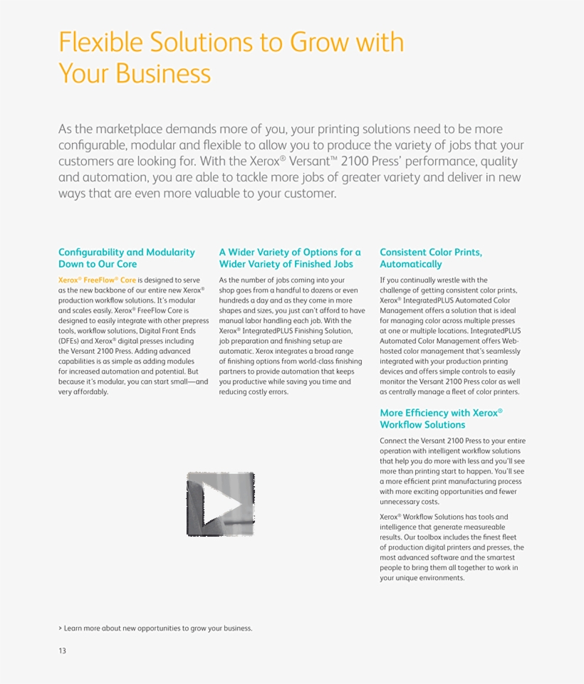 Versant 2100 Press Brochure - Powerhouse Mechanic, transparent png