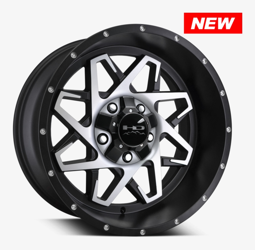 Hd Off-road Caliber Satin Black Machined - Remington Wheels Caliber Satin Black With Machined, transparent png