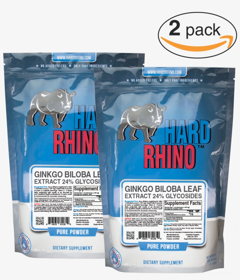 Hard Rhino Ginkgo Biloba Leaf 24% Glycosides Extract - Hard Rhino L-citrulline Powder, 500 Grams, transparent png