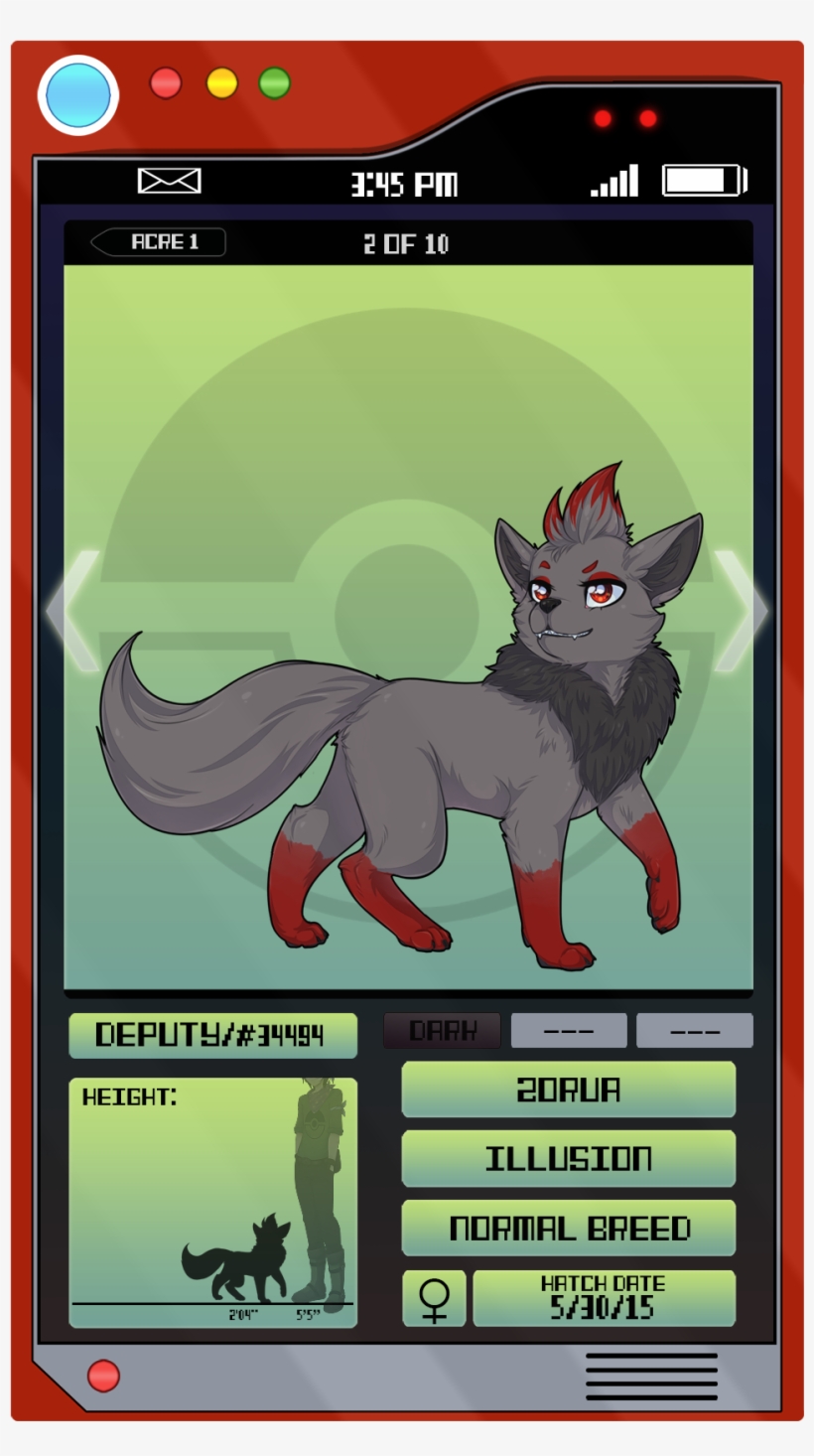 [deputy The Zorua], transparent png