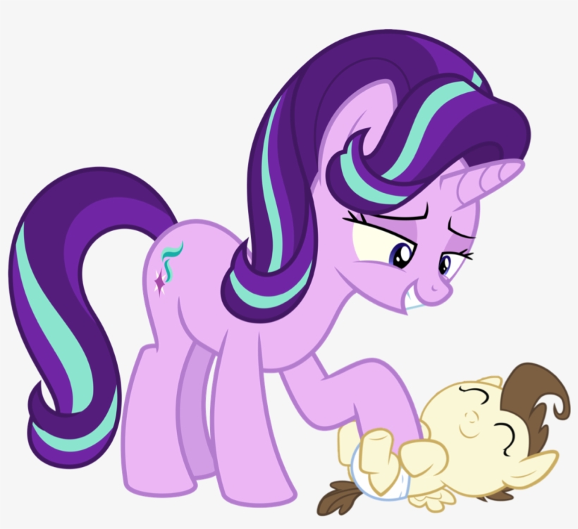 Starlight Glimmer Petting Pound Cake - Mlp Spike X Starlight Glimmer, transparent png