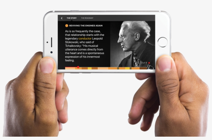 Landing Hands Stokowski - Hand Holding Iphone Landscape, transparent png