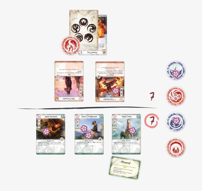 Jenny Has Used The Ability Of The Togashi Initiate - Fantasy Flight Games Legend Of The Five Rings Core, transparent png