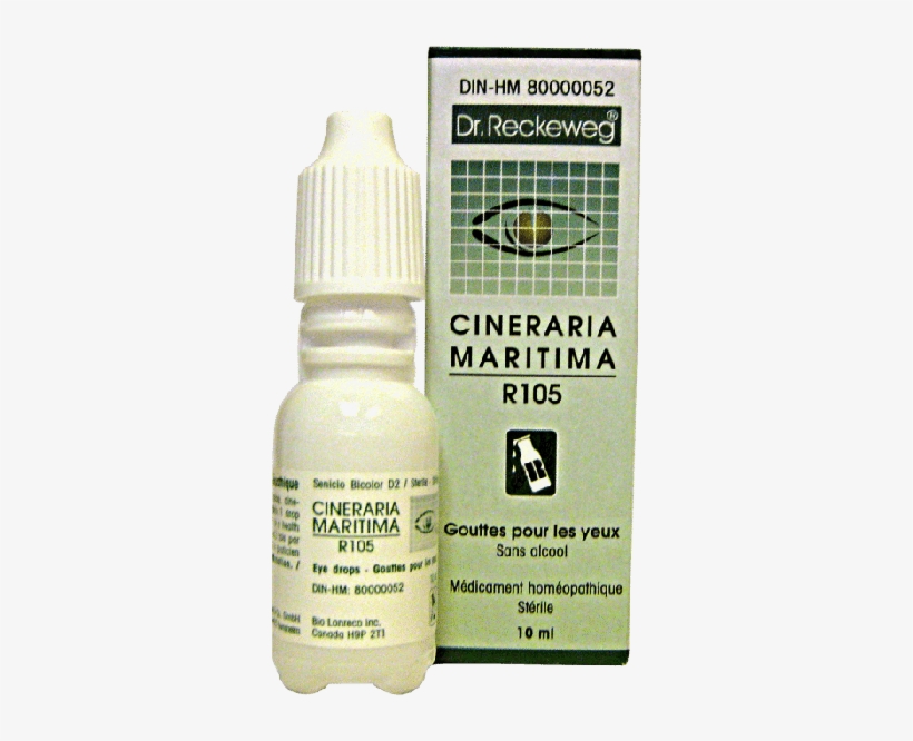 Reckeweg R105 Cineraria Maritima Eye Drops 10ml - Cineraria Maritima Dr Reckeweg, transparent png