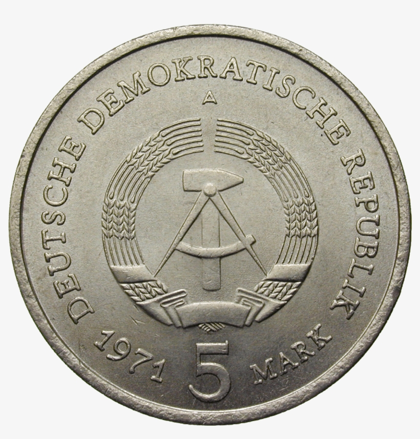 German Federal Republik, 5 Mark - Elizabeth Ii Coin 1965, transparent png