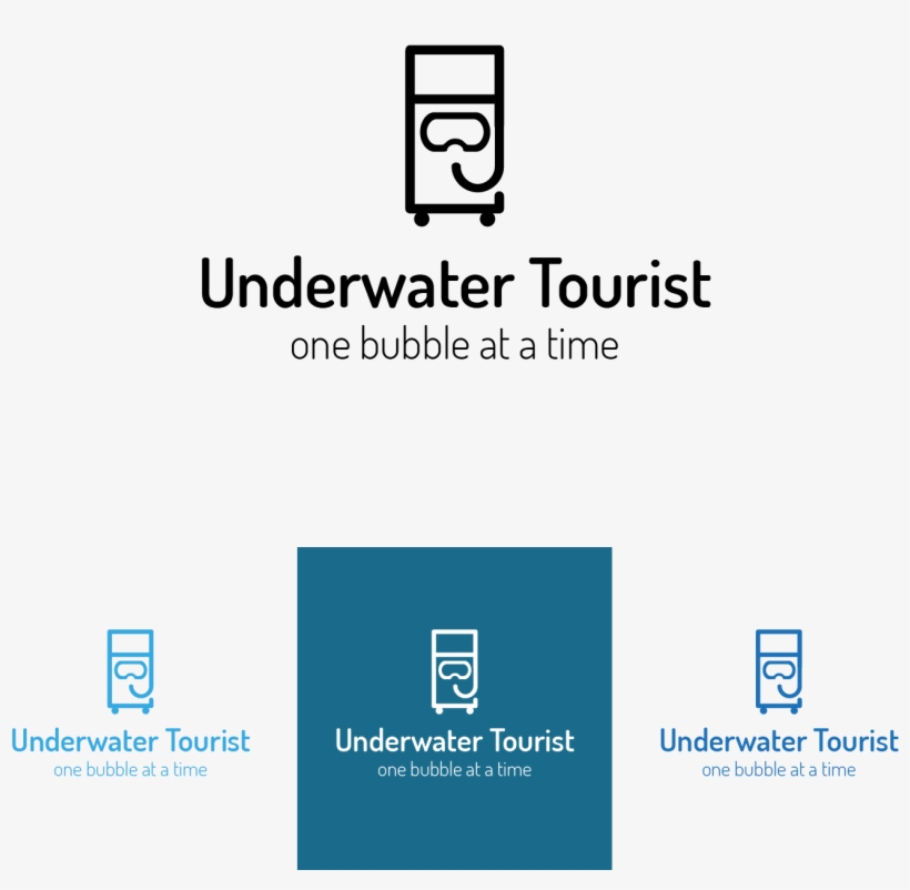 Logo Design By Shanchud For Underwater Tourist, transparent png