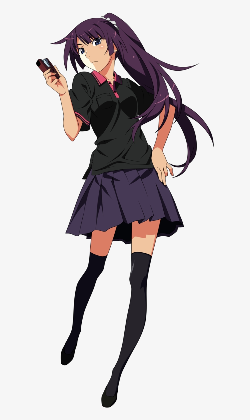 Anime Bakemonogatari Senjougahara Hitagi Monogatari, transparent png