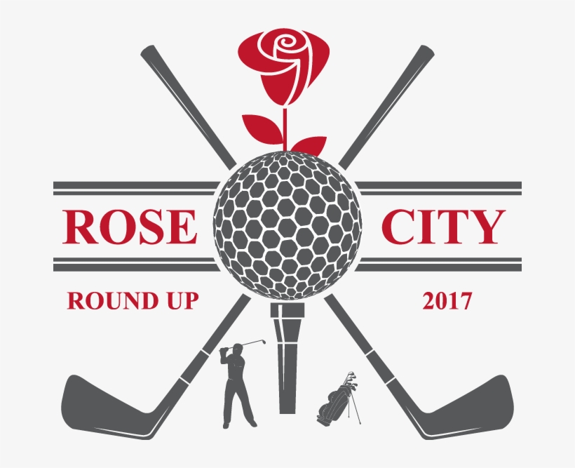 Rose City Round Up Golf Tournament - Golf Club And Ball Silhouette, transparent png