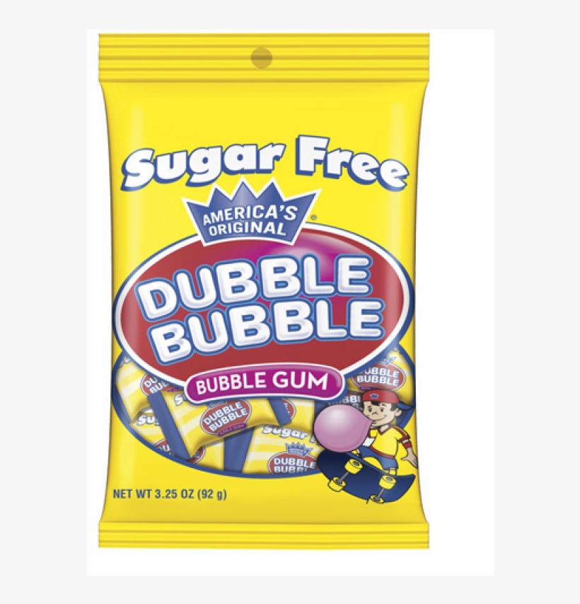 Dubble Bubble Bubble Gum Sugar Free - Dubble Bubble Gum, Bubble, Sugar Free - 3.25 Oz, transparent png