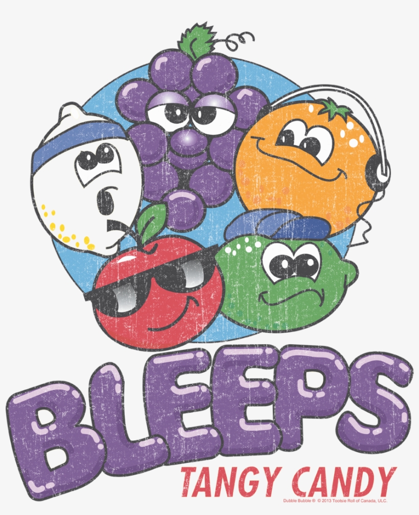 Dubble Bubble Bleeps Men's Slim Fit T-shirt - Bleeps Candy, transparent png