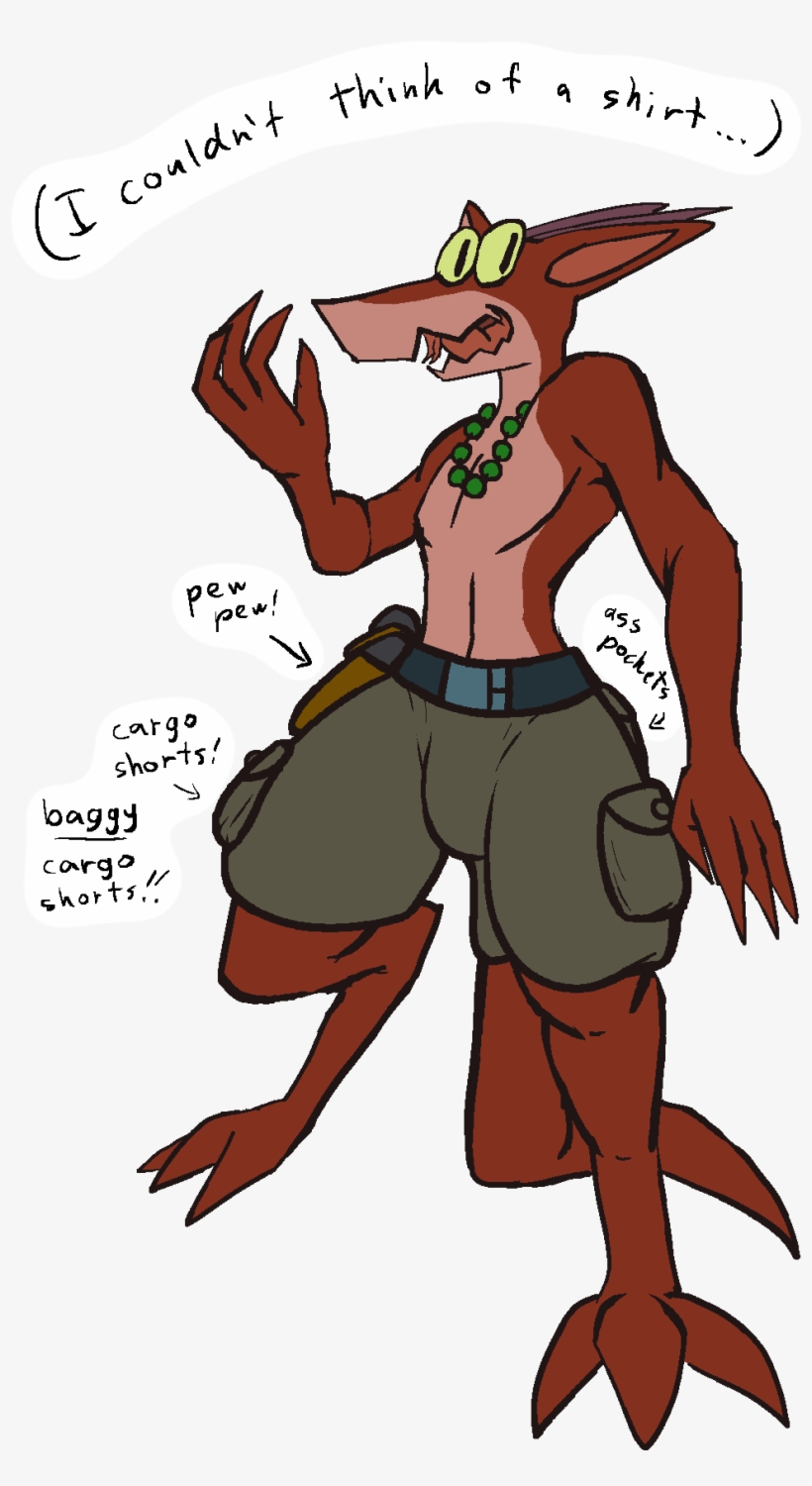 Cargo Shorts - Cartoon, transparent png