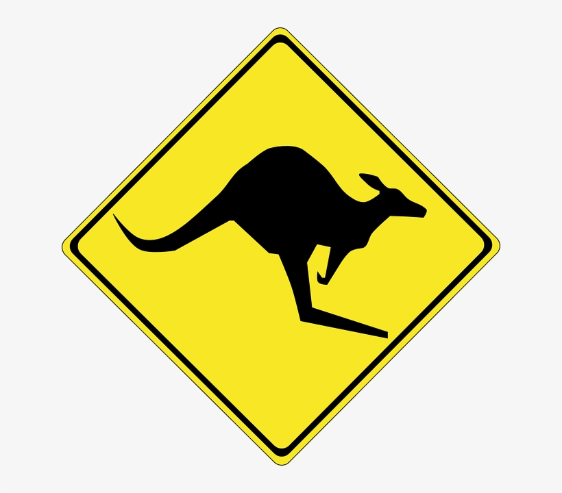 Svg Black And White Forgetmenot Kangaroos Silhouettes - Kangaroo Crossing Sign, transparent png