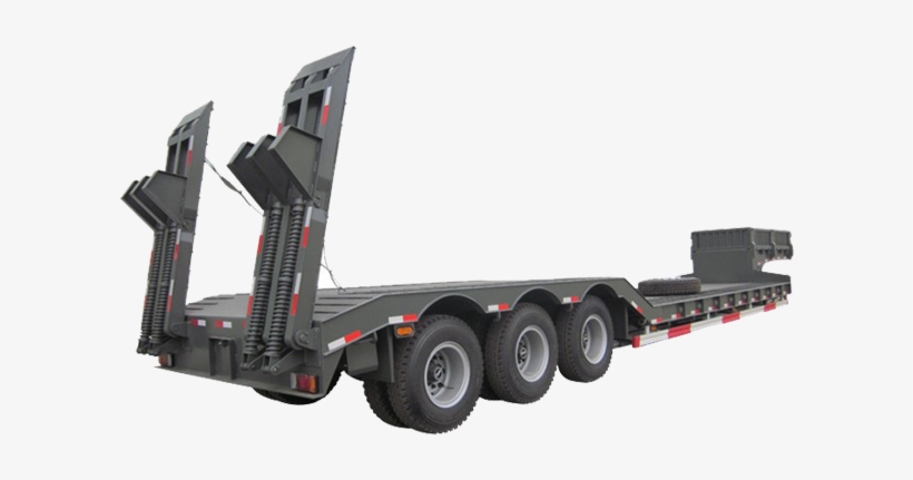 Transport Machinery 3 Axles Lowbed Semi Trailer - Trailer, transparent png