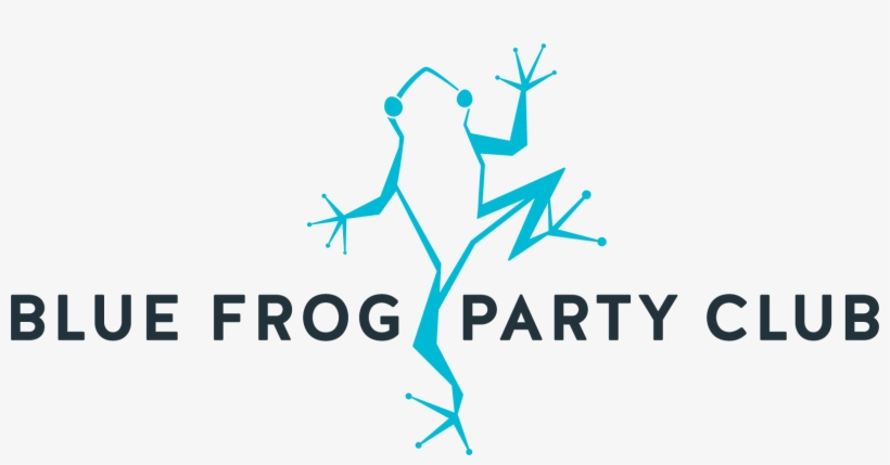 Blue Frog Party, transparent png