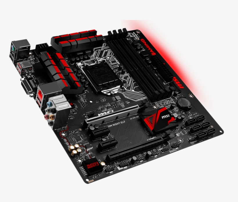 Gallery For B150m Night Elf - Msi B150m Night Elf Micro Atx Motherboard - Lga1151, transparent png
